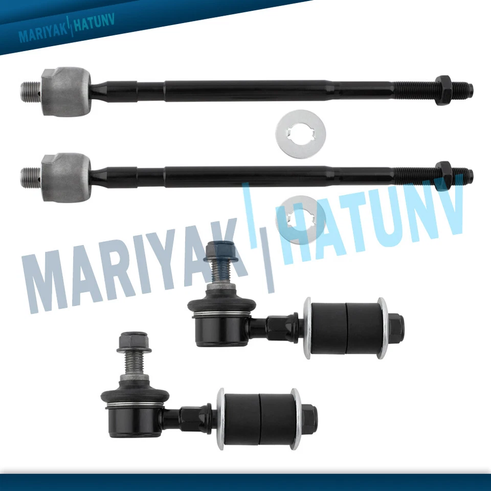 Conjunto de 4 eslabones de barra estabilizadora de extremos de barra estabilizadora interiores para Mitsubishi Outlander 2003-2006 Foto 1 de 4