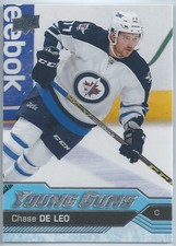 2016-17 Upper Deck Young Guns #485 Chase De Leo YG RC Rookie Card Jets Devils