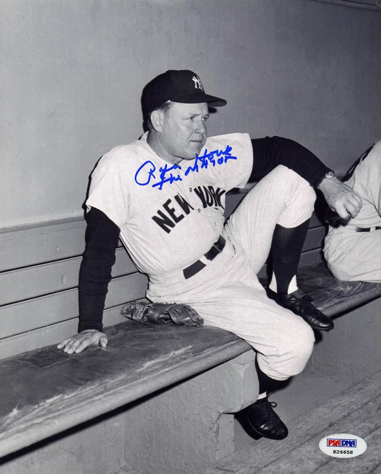 Ralph Houk SIGNED 8x10 Photo + The Major New York Yankees PSA/DNA AUTOGRAPHED - Image 1 of 1