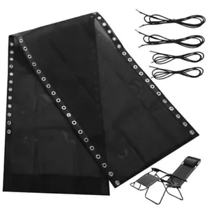 Gravity Chair Replacement Fabric with Bungee,63 x 17’’ Textilene Sling Chair - Picture 1 of 8