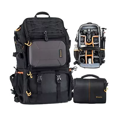 TARION Pro 2 Bags in 1 Camera Backpack Large with 15.6" Laptop Compartment Wa... - Image 1 of 4