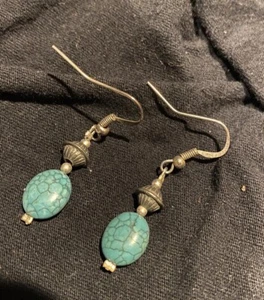 Navajo Sterling Silver Ear Rings - Picture 1 of 4