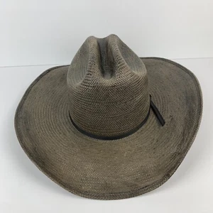 Milano Hat Co Larry Mahan Cowboy Western Straw Hat Men's Sz 7 (58) USA Made 8X - Picture 1 of 15