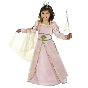 Child Girl's Princess Aurora Sleeping Beauty Halloween Costume Pink Dress XS S M