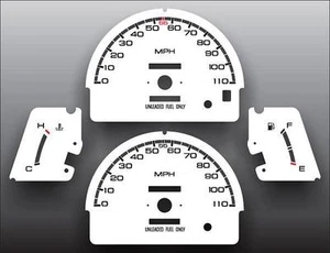 White Face Gauges for 1989-1994 Isuzu Amigo Non-Tach - Picture 1 of 4
