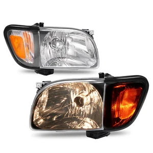 Pair For Toyota Tacoma 2001 2002-2004 Halogen Headlights + Corner Lights W/Bulb - Picture 1 of 23