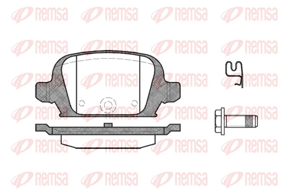REMSA Pastillas Freno Trasero para Opel Tigra Twintop Corsa C - Imagen 1 de 1