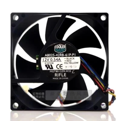 COOLER MASTER A8025-42RB-61P-P1 12V 0.54A 8CM 4-Wire PWM Cooling Fan - Image 1 of 4
