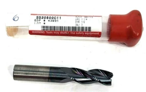 FLAUTA DE DATOS CNC MOLINO FINAL SS30500C11 EDP 43891 FL 3 SHK 1/2 LOC 11/4 DIA 1/2 OAL 3 - Imagen 1 de 4