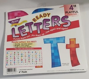 Ready Letter 4" Playful Punch Out Upper & Lower Case Ready To Use Letters - Picture 1 of 1