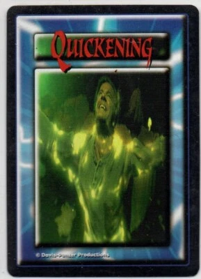 1st Edition Highlander TCG CCG Quickening Card  Generic Immortal (Bob Q) - Image 1 of 2