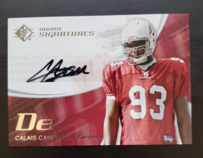 2008 SP Authentic Calais Campbell SP Rookie Signatures Auto Arizona Cardinals - Image 1 of 2