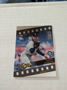 1998 Donruss Studio Freeze Frame #10 Randy Johnson Insert Card #D /4500 Mariners