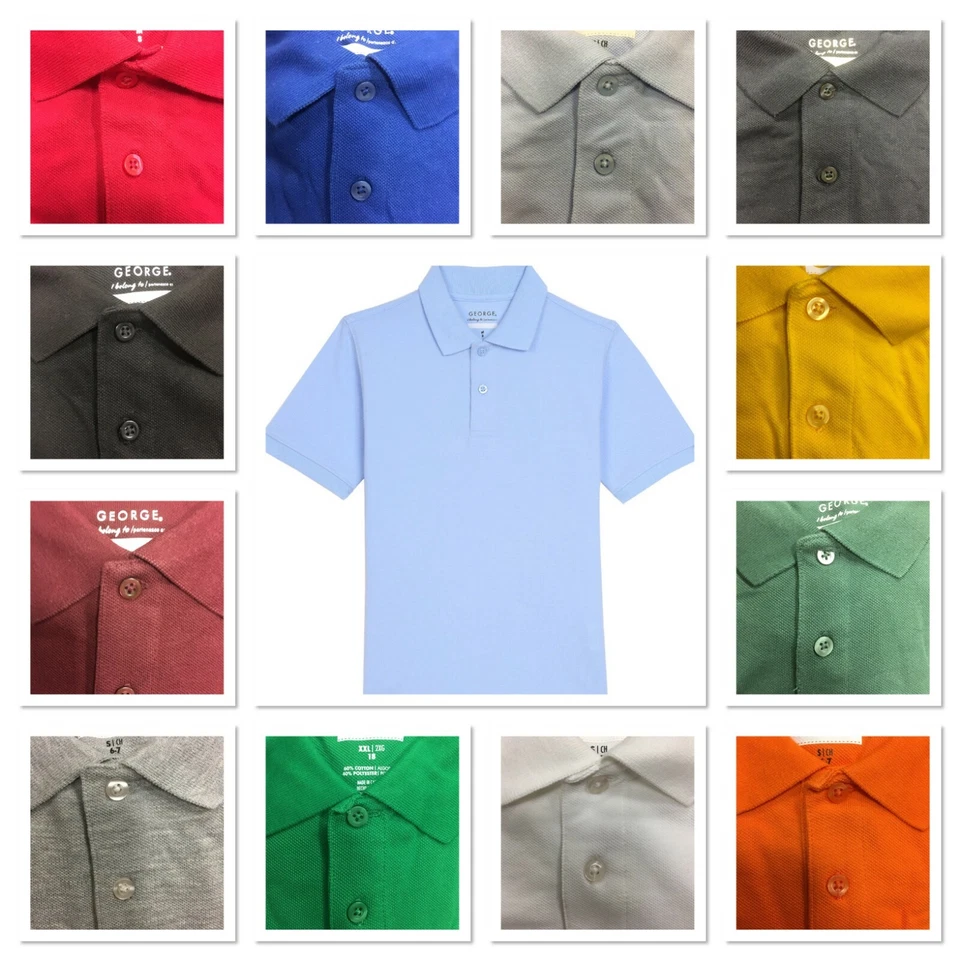Uniforme Escolar George Niños Manga Corta Rendimiento Polo Talla Color Opción Foto 1 de 1