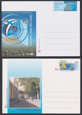 Estonia Cover 2000 Pre-paid Stationary Card #6-7 Mint XF Z4104 - Image 1 of 4