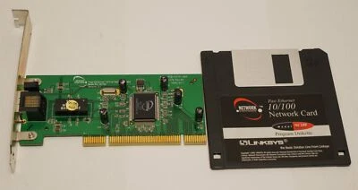 Network Everywhere NC100 Fast Ethernet 10/100 Network Card + Software Floppy - Image 1 of 4