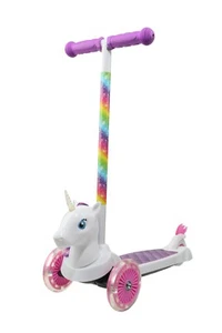 Voyager Unicorn 3D Kids Scooter with 3 Wheels Tilt and Turn - Picture 1 of 14