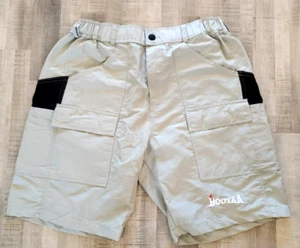 Pantalones Cortos Carga Sueltos Booyaa De Colección Para Hombres XL Elastizados Gris Pesca Años 90 Pierna Ancha Y2K - Imagen 1 de 8