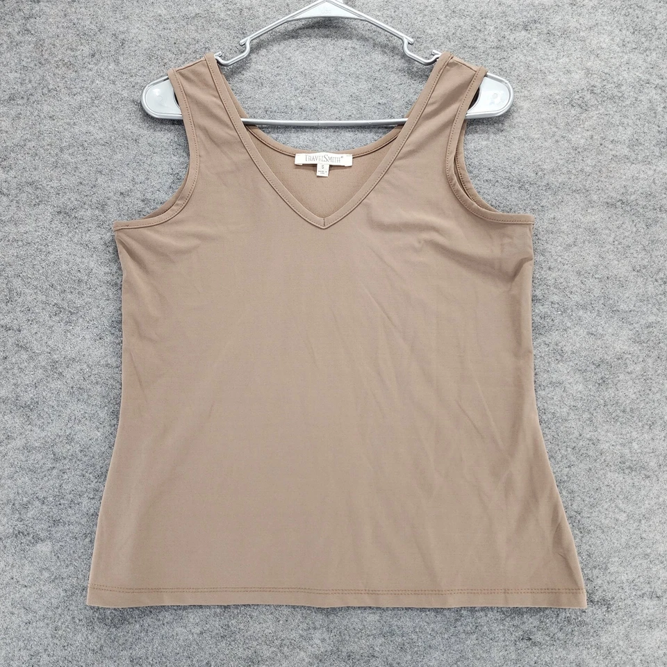 Travelsmith Shirt Womens Small Tank Top V Neck Sleeveless Foto 1 de 4