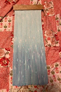 Handgewebter Wandteppich Textil Wandbehang Ozean Ombre - Bild 1 von 4