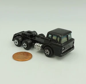 Yatming 1970 Ford C600 Semi Truck Black C Series Vintage Diecast Rare - Picture 1 of 7