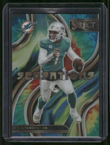 Panini Select Tua Tagovailoa 2022 #SEN-7 Sensations Tie Dye/25 SP - Imagen 1 de 2