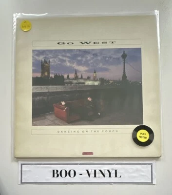 Go West - Dancing On The Couch - LP Vinyl Record - EX / VG+ Condition - Image 1 of 4