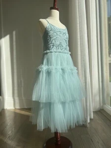 NEW MOON tutu du monde dress size 10-11- new with tags seafoam color tulle - Picture 1 of 7