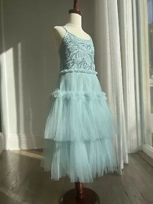 NEW MOON tutu du monde dress size 10-11- new with tags seafoam color tulle - Image 1 of 4