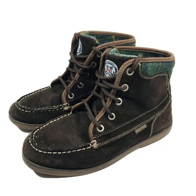 Botas estilo chukka de cuero marrón Nautica zapatos juveniles talla 5 Foto 1 de 4
