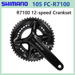 SHIMANO 105 FC-R7100 Crankset 2x12 Speed Hollowtech II 160/165/170/172.5/175mm - Picture 1 of 8