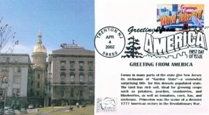 Toms Cachets 3590 Greetings from America New Jersey Capitol Building Trenton - Bild 1 von 1