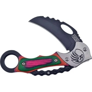 Frost Cutlery Slip Joint Folding Knife 2.5" Stainless Blade Frostwood Handle - Picture 1 of 1