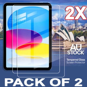 2X Tempered Glass Screen Protector For iPad 10th 11th 9th 7th 6th Gen Air 4th 13 - Picture 1 of 40