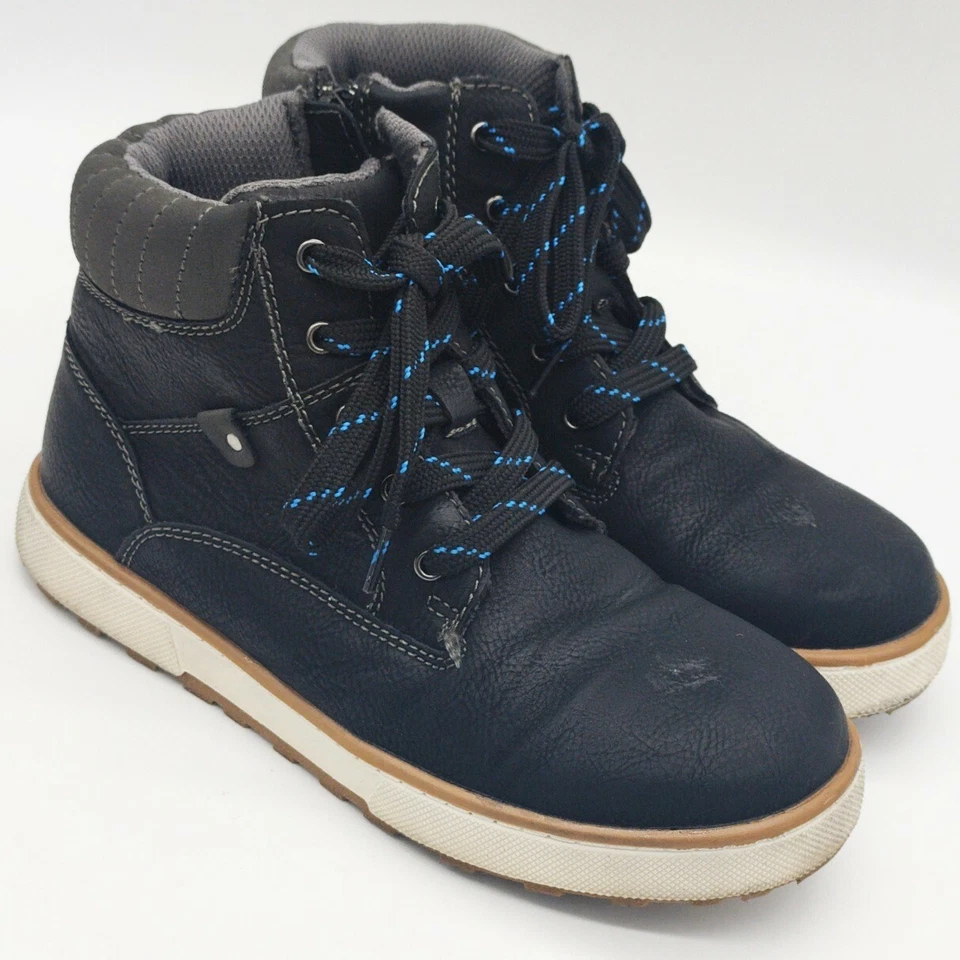 Botas de tiro bajo Sonoma para niños talla 3 ribete negro gris Foto 1 de 4