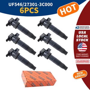 6x Ignition Coil Pack For Hyundai Azera V6 3.3L 3.8L 07-14 UF546 27301-3C000 - Picture 1 of 17