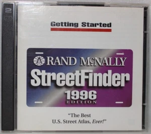 RAND MCNALLY STREETFINDER STREET FINDER 1996 STREET ATLAS VINTAGE SOFTWARE WINDO - Picture 1 of 5