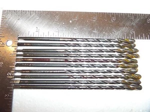 Lote de 10 Jobber No. 8 brocas Dormer 6" OAL hechas en EE. UU. y en el Reino Unido - Imagen 1 de 8