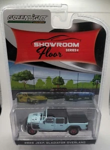 GREENLIGHT SHOWROOM FLOOR SERIES 4 2023 JEEP GLADIATOR OVERLAND RED RIM CHASE - Picture 1 of 2