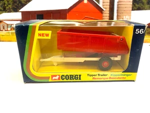 CORGI.1:43.FARM TIPPING TRAILER. TRACTOR DRAWN. RARER WHITE CHASSIS. MINT BOXED. - Picture 1 of 9