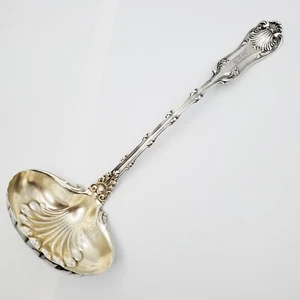 Antique Sterling 12.5” Tureen Ladle Whiting Imperial Queen Shell Pattern - Picture 1 of 10
