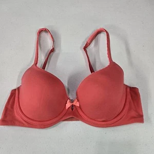Victoria's Secret Women Bra 32C Coral Body By Lined Demi Underwire - Picture 1 of 9