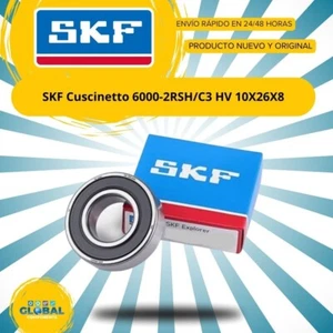 SKF Cuscinetto 6000-2RSH/C3 HV 10X26X8 - Foto 1 di 2