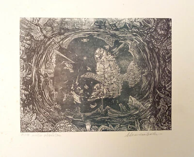 Holzstich Original WEITER ABRÜSTEN von Robert Schanzenbacher - Bild 1 von 2