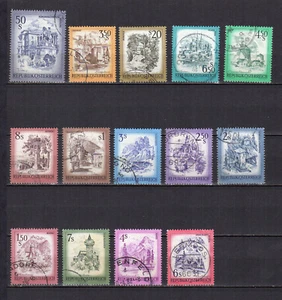Autriche 1973-82 paysages 14 timbres oblitérés /TE5207 - Imagen 1 de 1