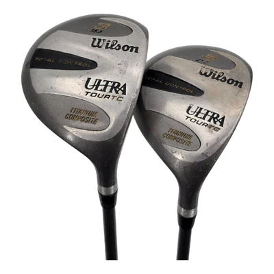 Wilson Ultra Tour Titanium 3 andv 5 Wood Mens RH Graphite Shaft Golf Pride Grip - Image 1 of 4
