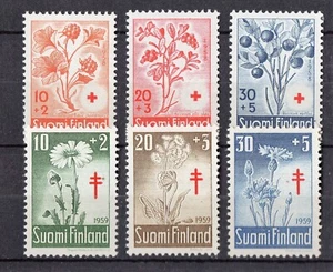 FINLANDIA 1958/9 2 series Cruz Roja MNH** - Imagen 1 de 1