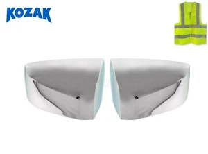 Par de fundas cromadas para espejos retrovisores capó izquierda y derecha compatibles con Volvo VNL 2004-2017 - Imagen 1 de 7