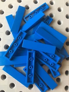 Lego 1x4 azulejos azules acabado suave edificios modulares planos nuevos 25 piezas - Imagen 1 de 2