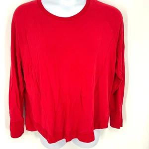 Athleta Women's Red Coaster Luxe Pullover Knit Sweater Top 1X - Picture 1 of 10